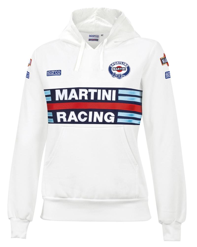 Dámska mikina SPARCO Martini Racing, biela